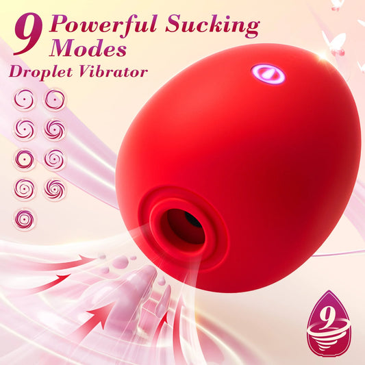 Entzückendes, tiefes, weibliches Vibratorspielzeug mit 9 Saug- und 10 Vibrationsmodi