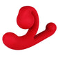 Schneckenvibrator für Klitoris und G-Punkt, einzigartiges Design (rot)
