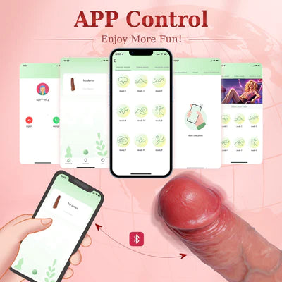 App-Steuerung, 4-in-1-Sexspielzeug für Männer, Penis-Extender, vibrierender Penisring