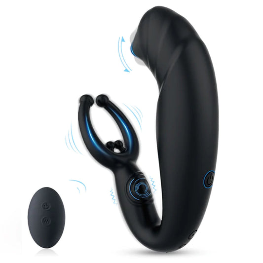 9 Vibrationsmodi Prostatamassagegerät mit Penisring