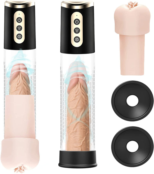4 Saugstufen Penis Vakuumpumpe Masturbator für Mann