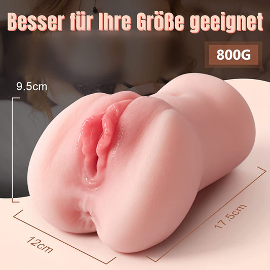 800G Realistische 3D Silikon Vagina Klitoris Anal Sexspielzeug Masturbieren für Männer Erotik