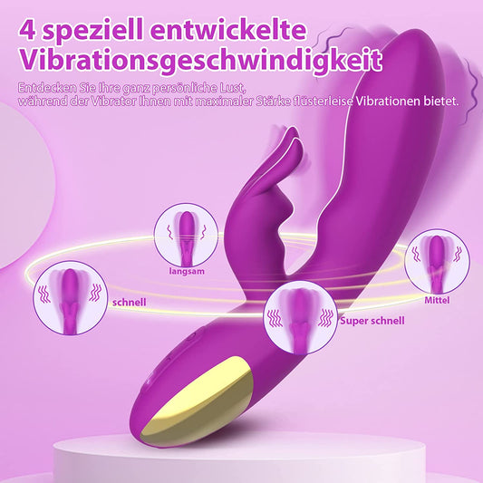 Vibratoren für Sie Klitoris und G-punkt Vibrator mit 10 Vibrationsfrequenz 4 Speed