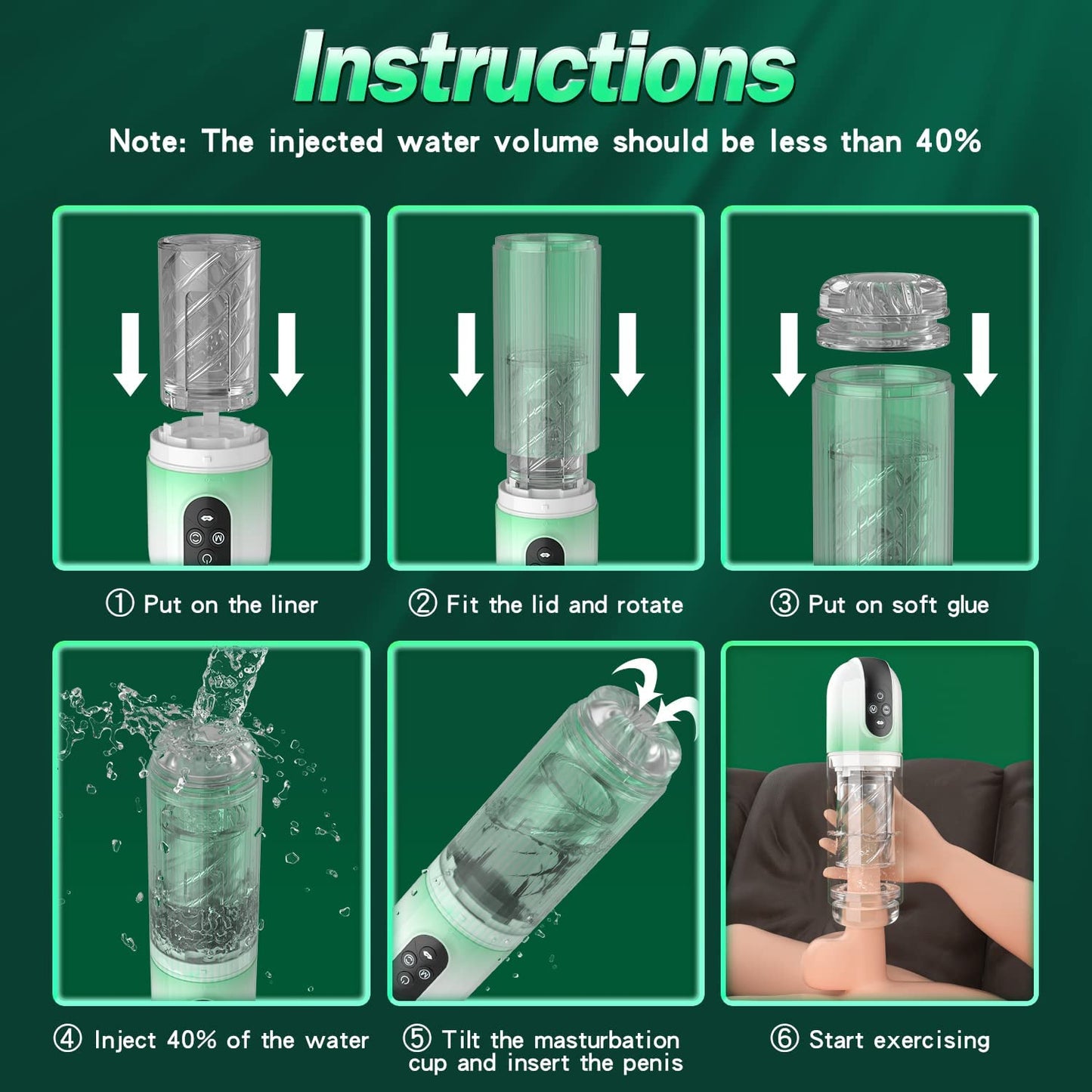 Automatischer Masturbator Cup mit Zungenlecken 7 Rotieren und Saugen Vollständig wasserdicht