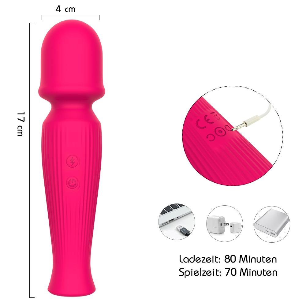 Moka | 360° Biegbar Klitoris Stimulator Mini Magic Wand Massagestab kabellos
