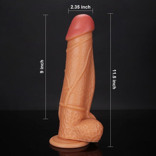 Der 27,94 cm große XXL-Harnröhren- und realistische Venen-Riesendildo