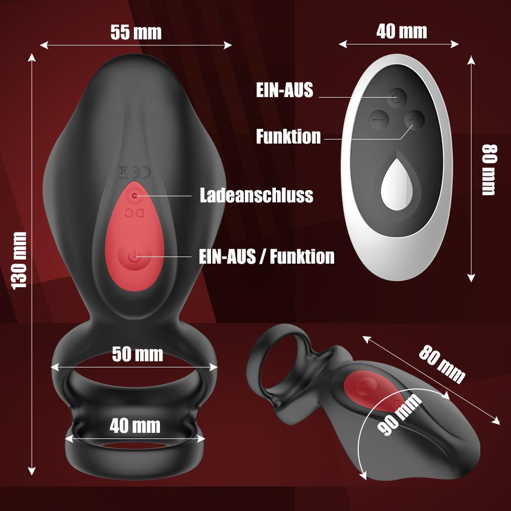 Olover | Dual Penisringe Paar Vibratoren für Männer mit Fernbedienung