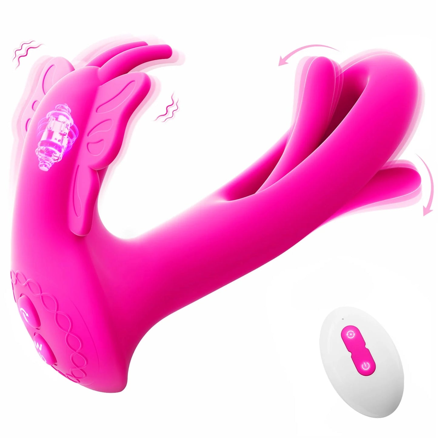 Tragbarer 4-in-1-Schmetterlingsvibrator mit mehreren Stimulationsbewegungen