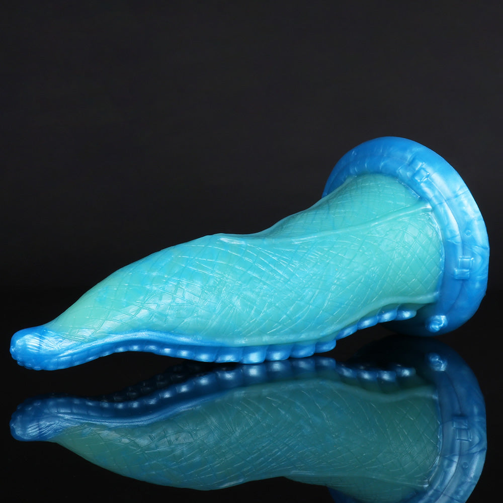 Anales Tiefentraining Sea Monster Tentacle Platinum Silikondildo -Blau