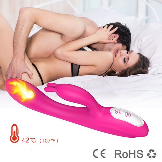 BUNNY | G-Punkt & Kitzler Rabbitvibrator Mit Heizstab