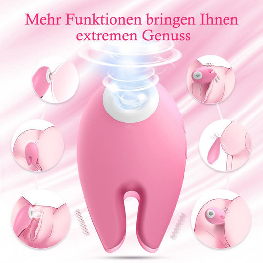 Raumschiff | 2 IN 1 Klitoris Saugender Vibrator & G-punkt Stimulation für Frauen
