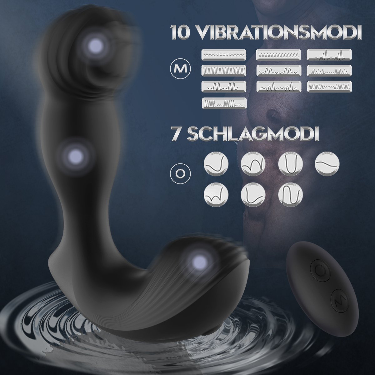 AILE | Analvibrator Prostata Massagegerät & Analdildo für Mann