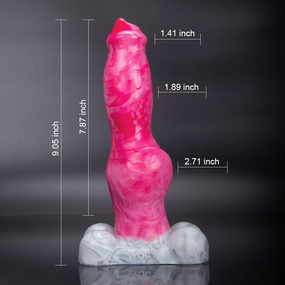 Deutscher Schäferhund Platin Silikon Hundedildo