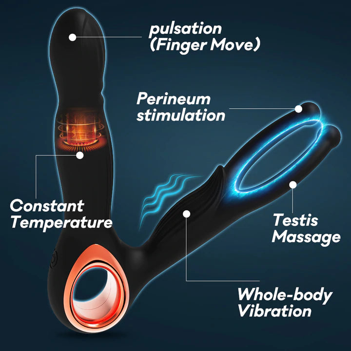 3 IN 1 Kabelloses Prostata-Massagegerät mit Fernbedienung für Männer