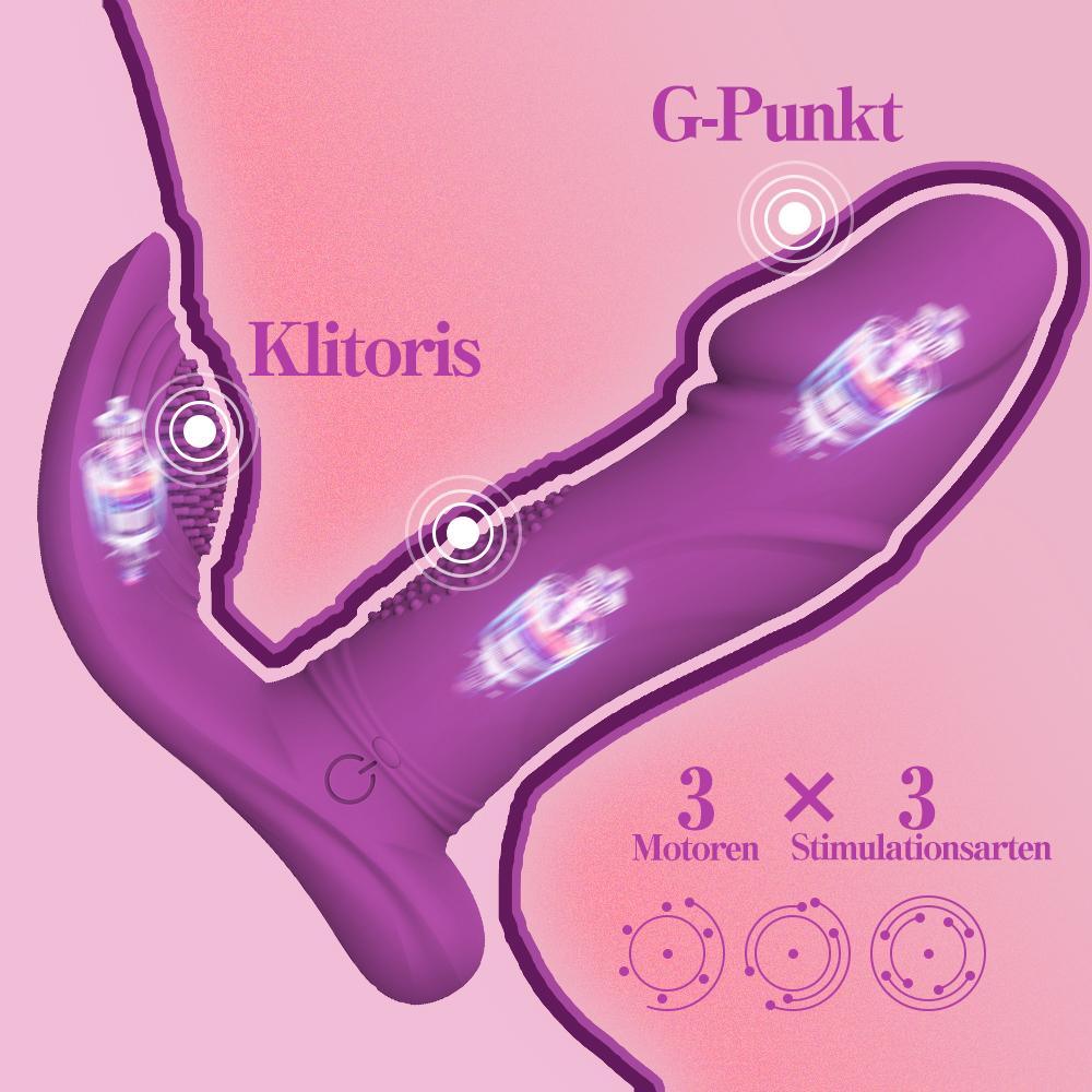 Raphael | Tragbarer G-punkt Vibrator & Butterfly mit Swing-Stoßfunktion