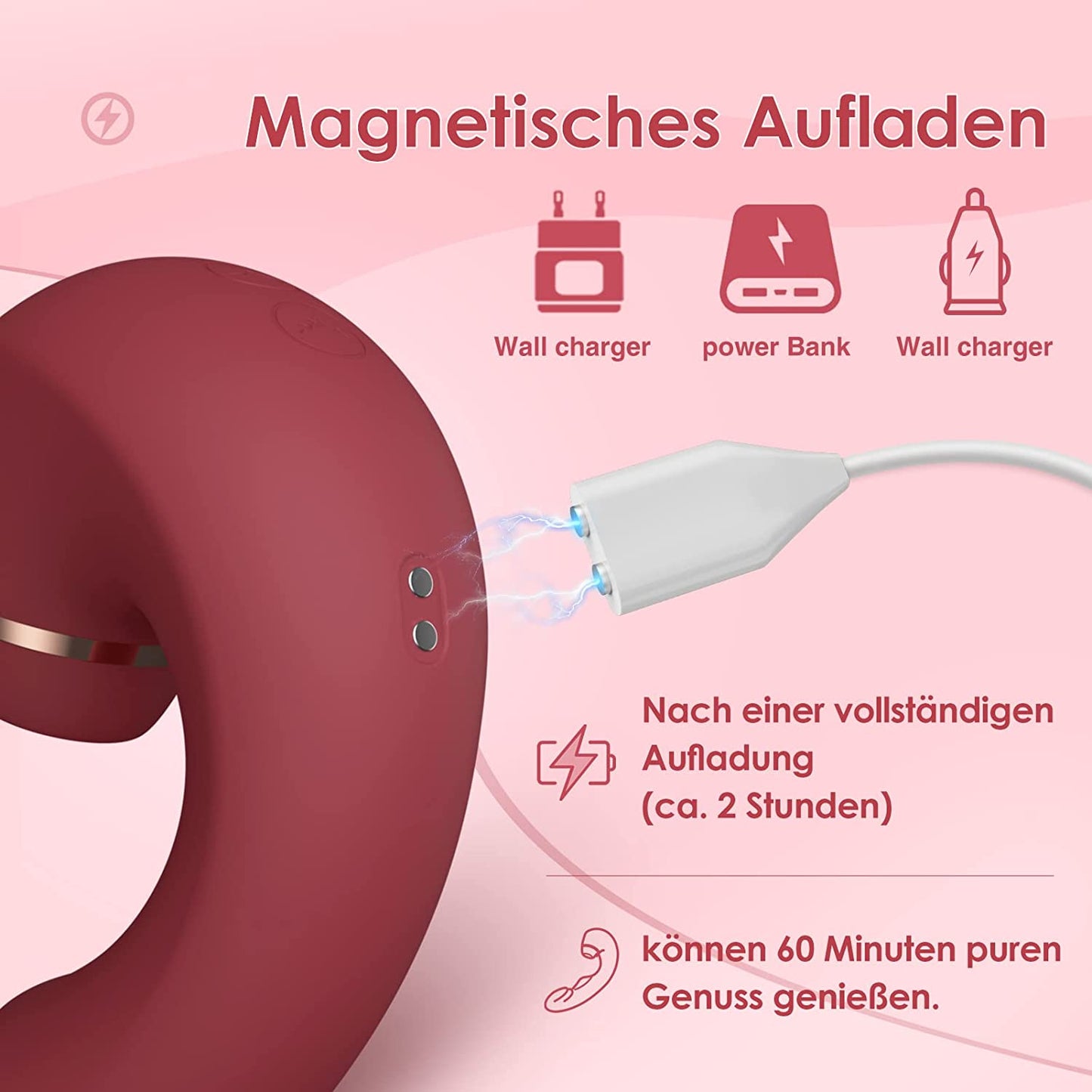 10 Vibrationsmodi 5 Pulsationsmodi und 5 Leckmodi Klitoris G-Punkt Vibrator für Sie