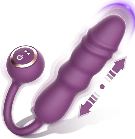 Thrust Thumper Stoßender Silikon-Vibrator mit 10 vibrierenden 9 Stoßmodi