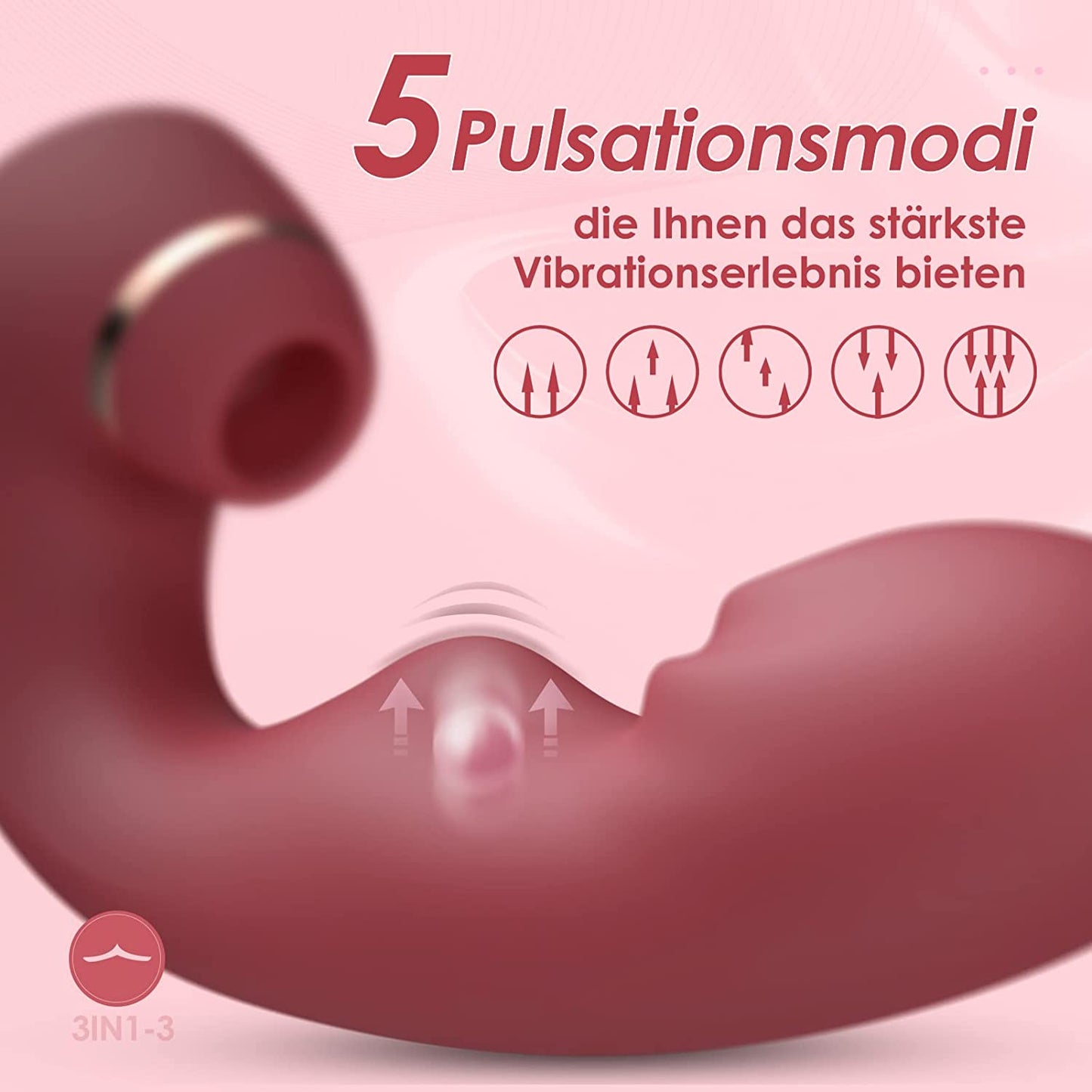 10 Vibrationsmodi 5 Pulsationsmodi und 5 Leckmodi Klitoris G-Punkt Vibrator für Sie