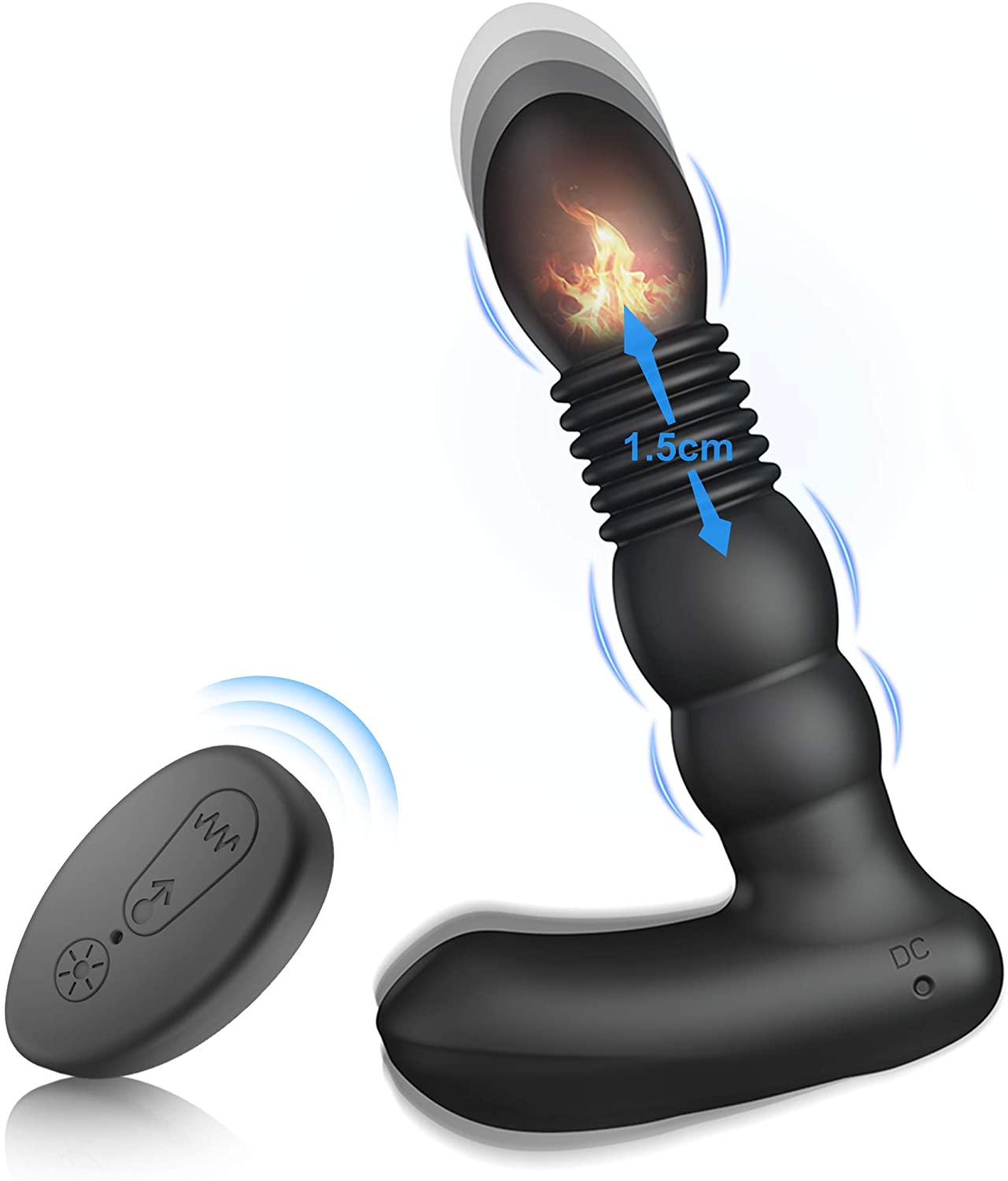 Prostata König 3 IN 1 6 Vibration 3 Stoßen Heizen Analplug Vibrator