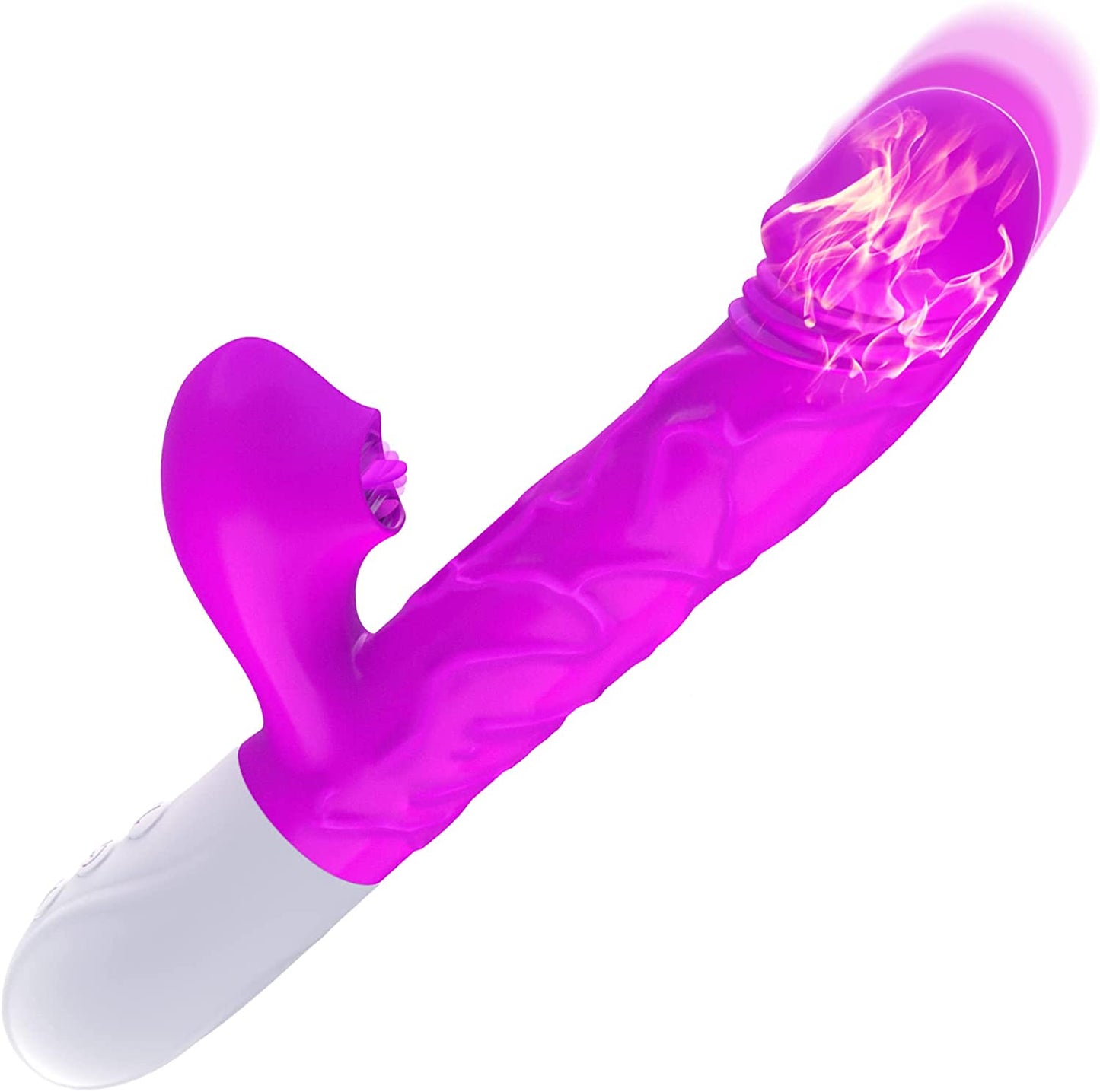 Stimulator Realistische Dildo mit 10 Vibrationsmodi G-Punkt Vibrator mit Stoßfunktion