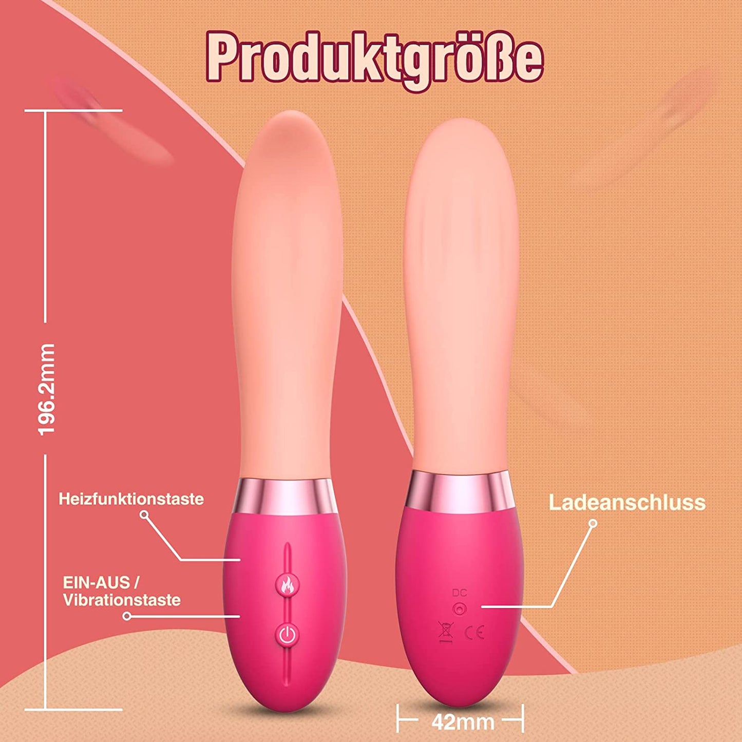 Klitoris Zungenvibrator für sie G-punkt Vibratoren Klitoris Nippel Stimulator mit 10 Schwingvibration