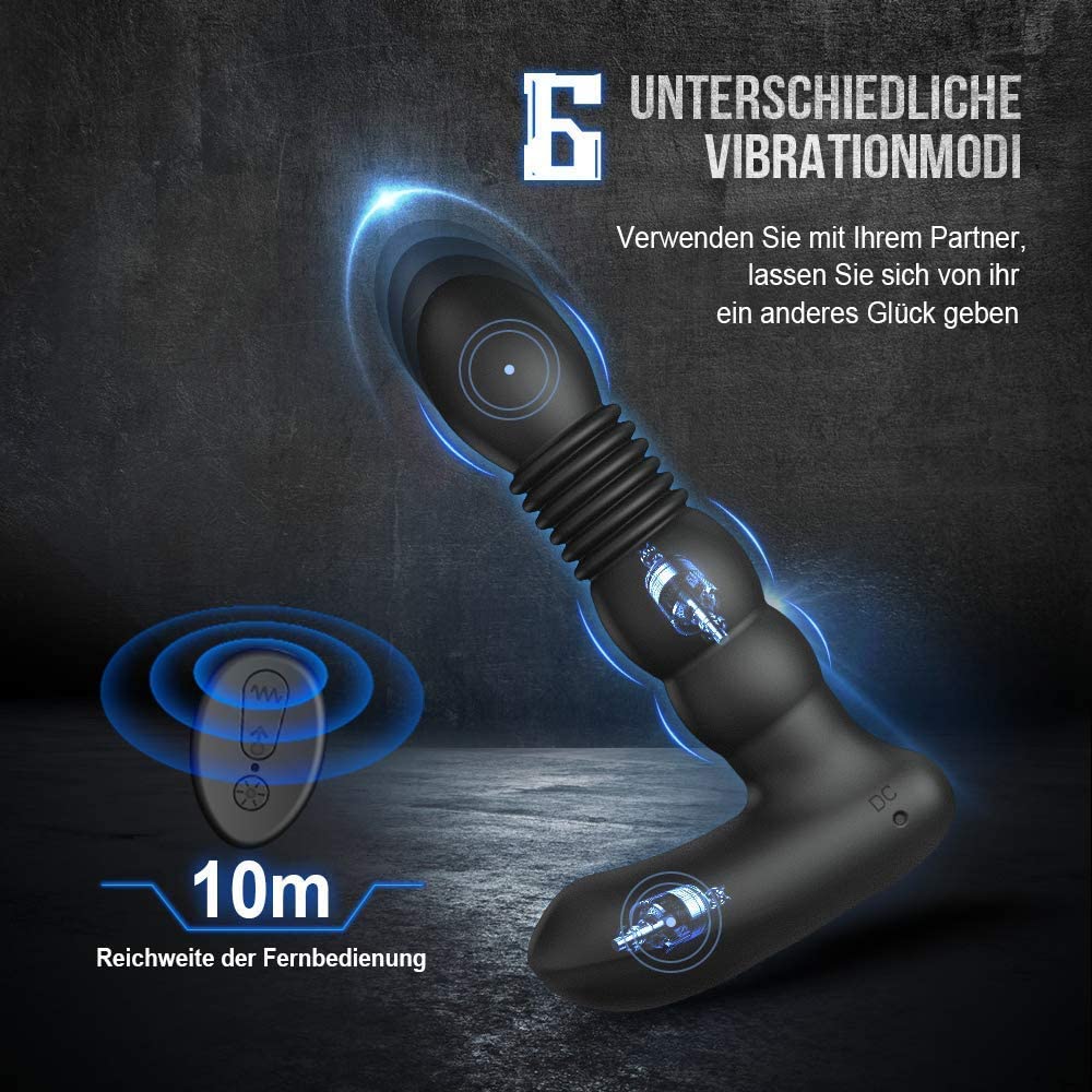 Prostata König 3 IN 1 6 Vibration 3 Stoßen Heizen Analplug Vibrator