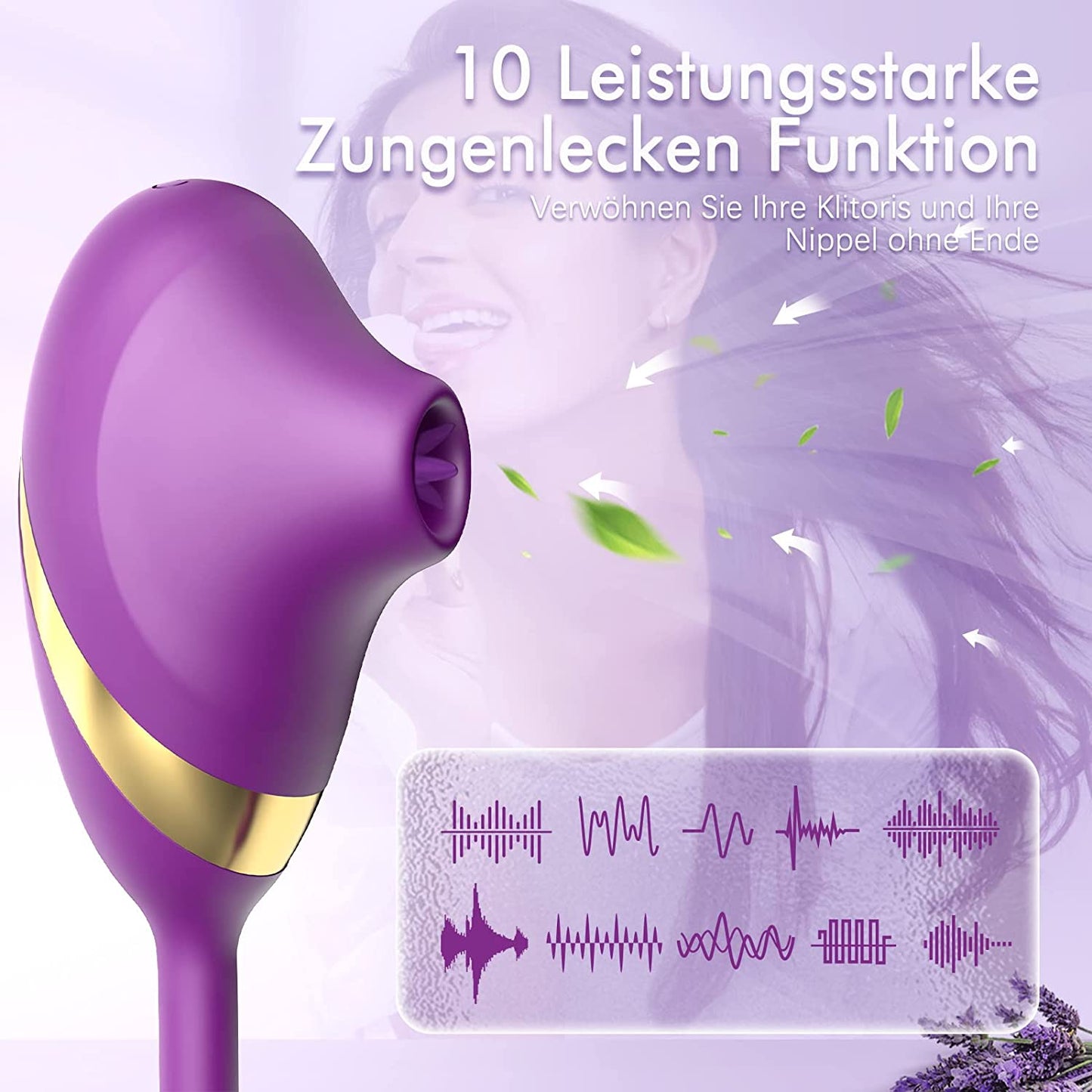 9 Stoßfunktion & 5 Vibrations Vibratoren für Sie Klitoris und G-punkt Bullet Dildo Anal Vibrator