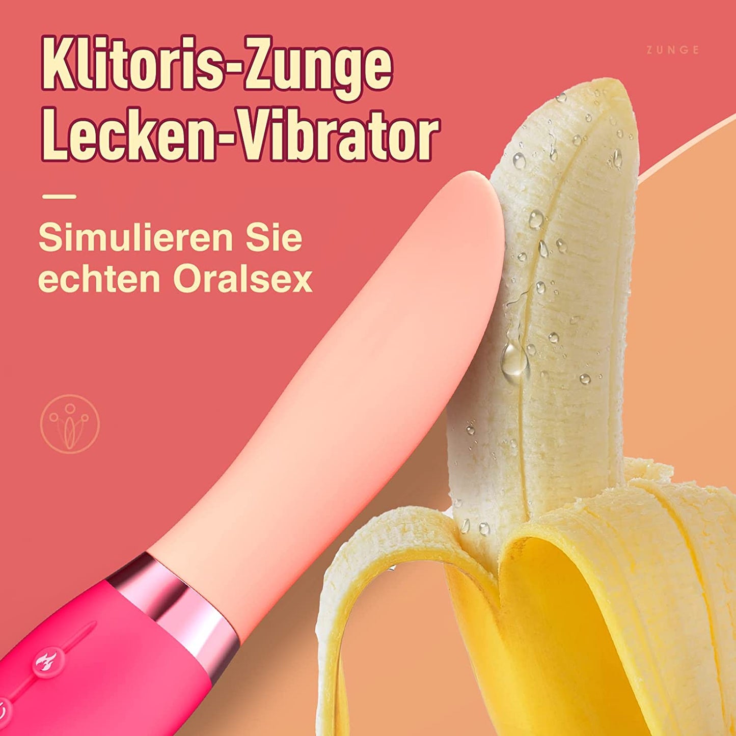 Klitoris Zungenvibrator für sie G-punkt Vibratoren Klitoris Nippel Stimulator mit 10 Schwingvibration