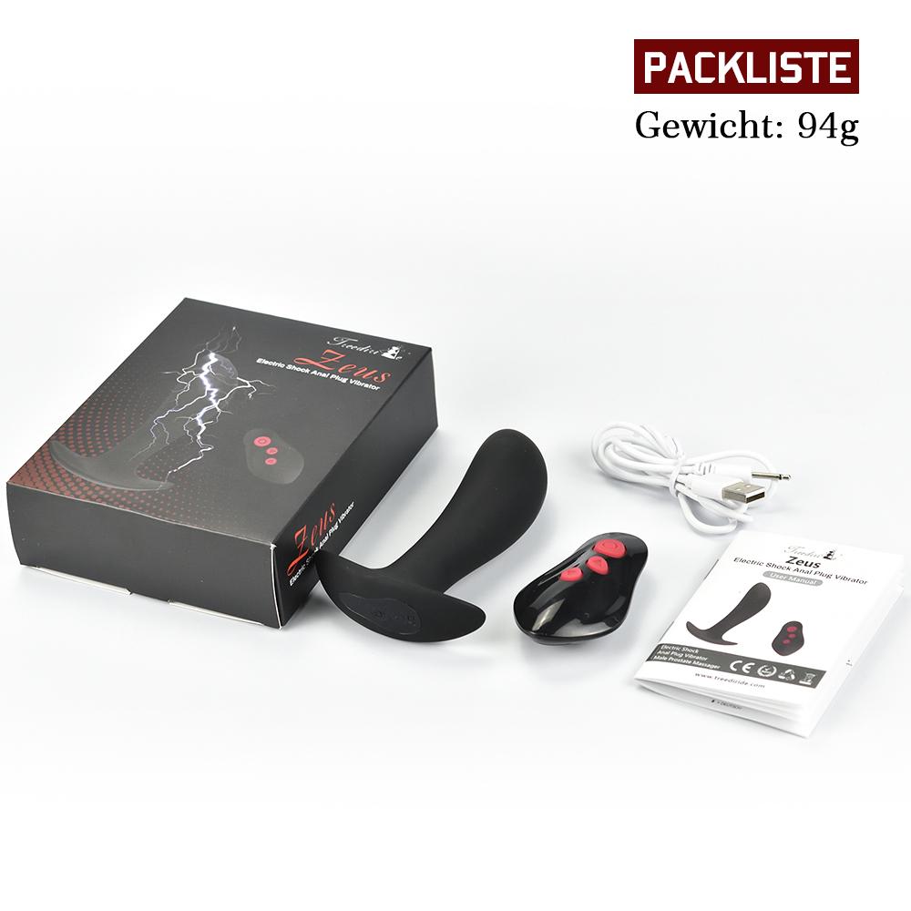 Zeus | Elektrostimulation Prostata Vibrator mit Fernbedienung für Mann