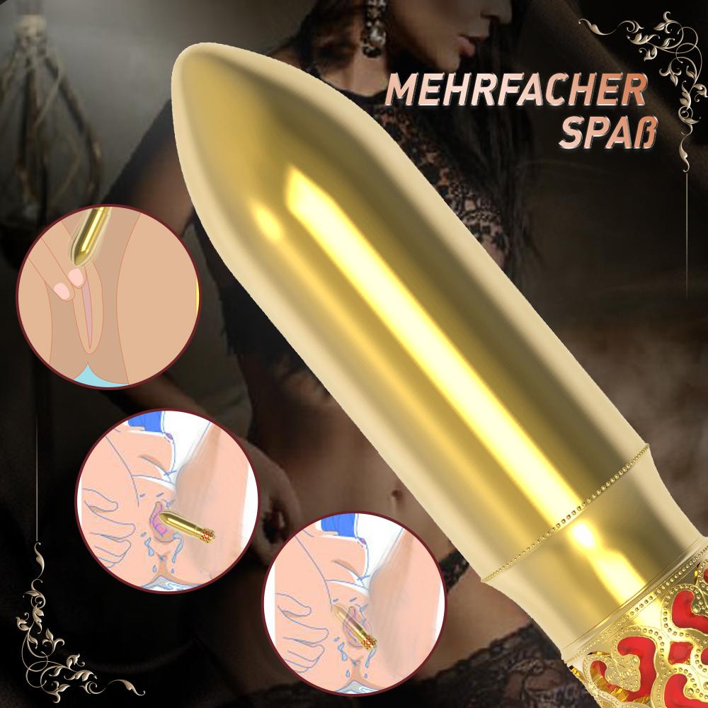 Goldenauge | Mini Vibrator mit 10 Vibrationsmodi für Frauen und Paare klassisch