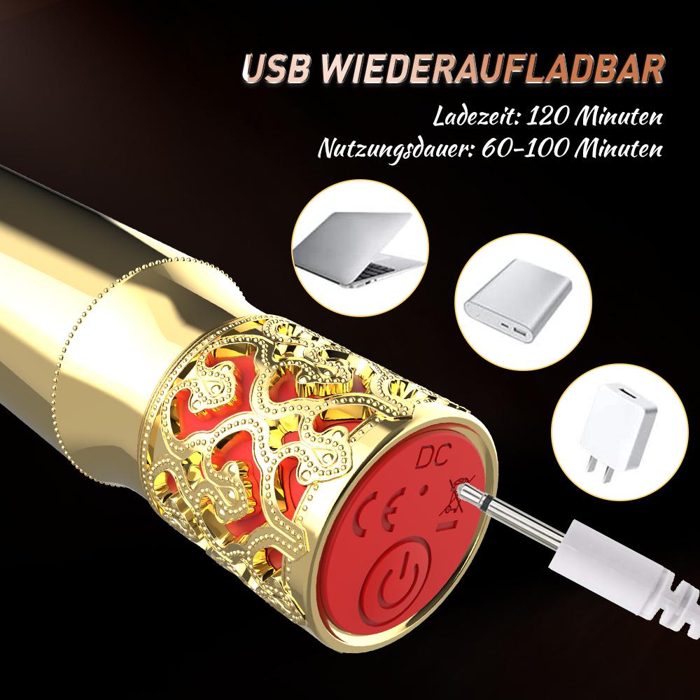 Goldenauge | Mini Vibrator mit 10 Vibrationsmodi für Frauen und Paare klassisch