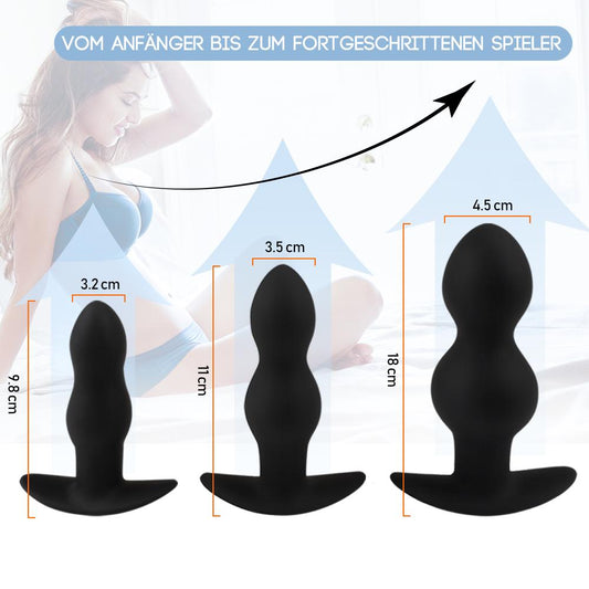 DreiFantasie | Analplugs Prostata Vibratoren mit 10 Vibrationsmodi & 3 Größen