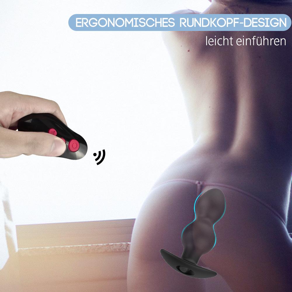 DreiFantasie | Analplugs Prostata Vibratoren mit 10 Vibrationsmodi & 3 Größen