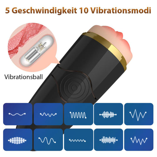 Yuna | 2 in 1 Masturbator Cup mit 10 Vibrationsmodi