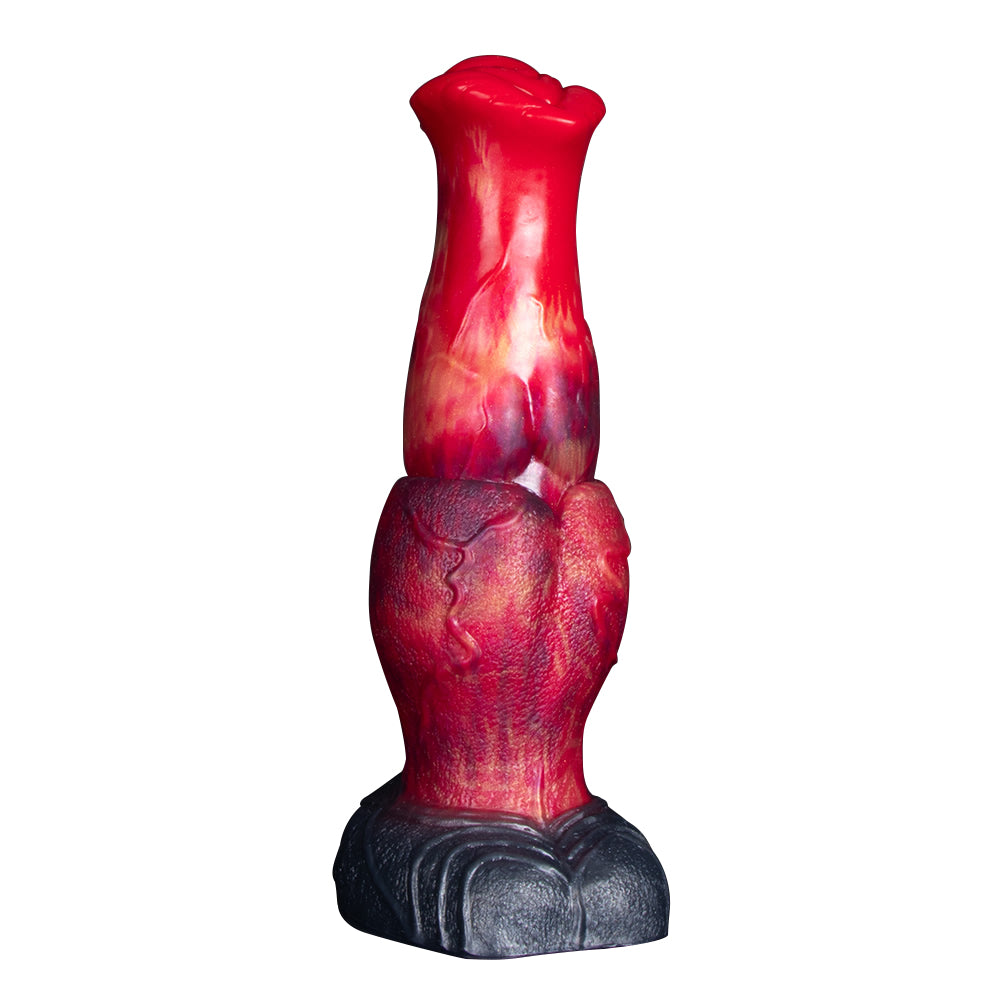 CÄSAR | 23,36 CM Pferdeknoten-Dildo aus Platin-Silikon