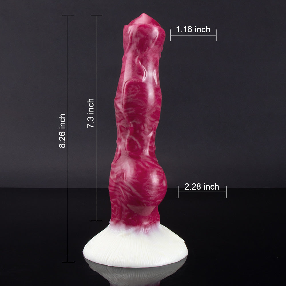 Garm - Platinum Silikon Fantasy Wolf Knot Dildo 20,98 CM