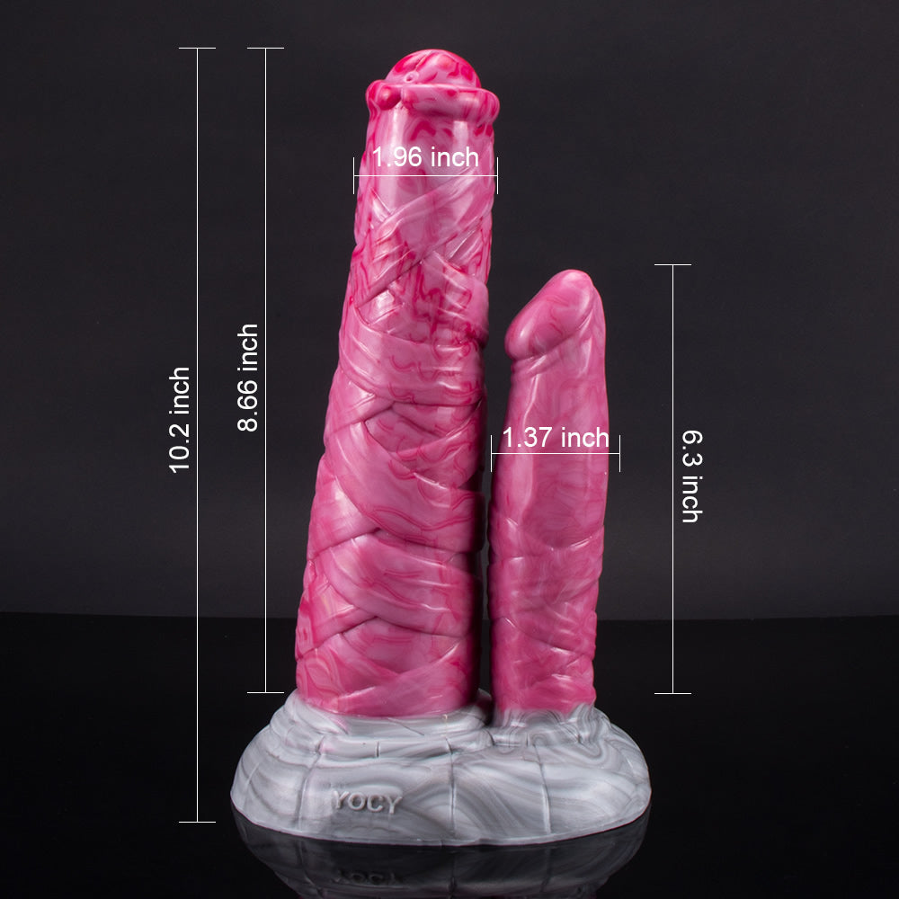 Double Monster Centaur Dildo mit Pferdeschwanz