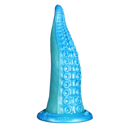 Anales Tiefentraining Sea Monster Tentacle Platinum Silikondildo -Blau